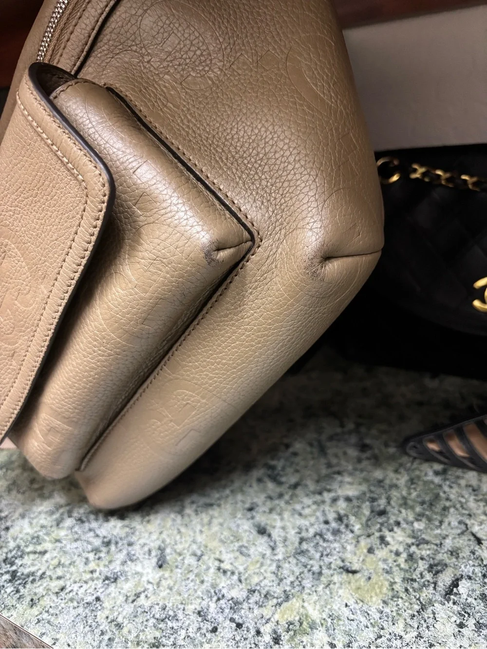 Gucci Taupe Leather Bum bag